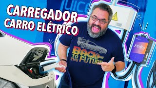 COMO É CARREGAR UM CARRO ELÉTRICO EM CASA [upl. by Arihs]