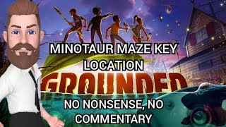 Grounded MINOTAUR KEY LOCATION Picnic Table Maze Key [upl. by Meid463]