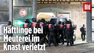 Gefängnismeuterei Polizei stürmt Knast in Thüringen  JVA Untermaßfeld [upl. by Eiznyl414]